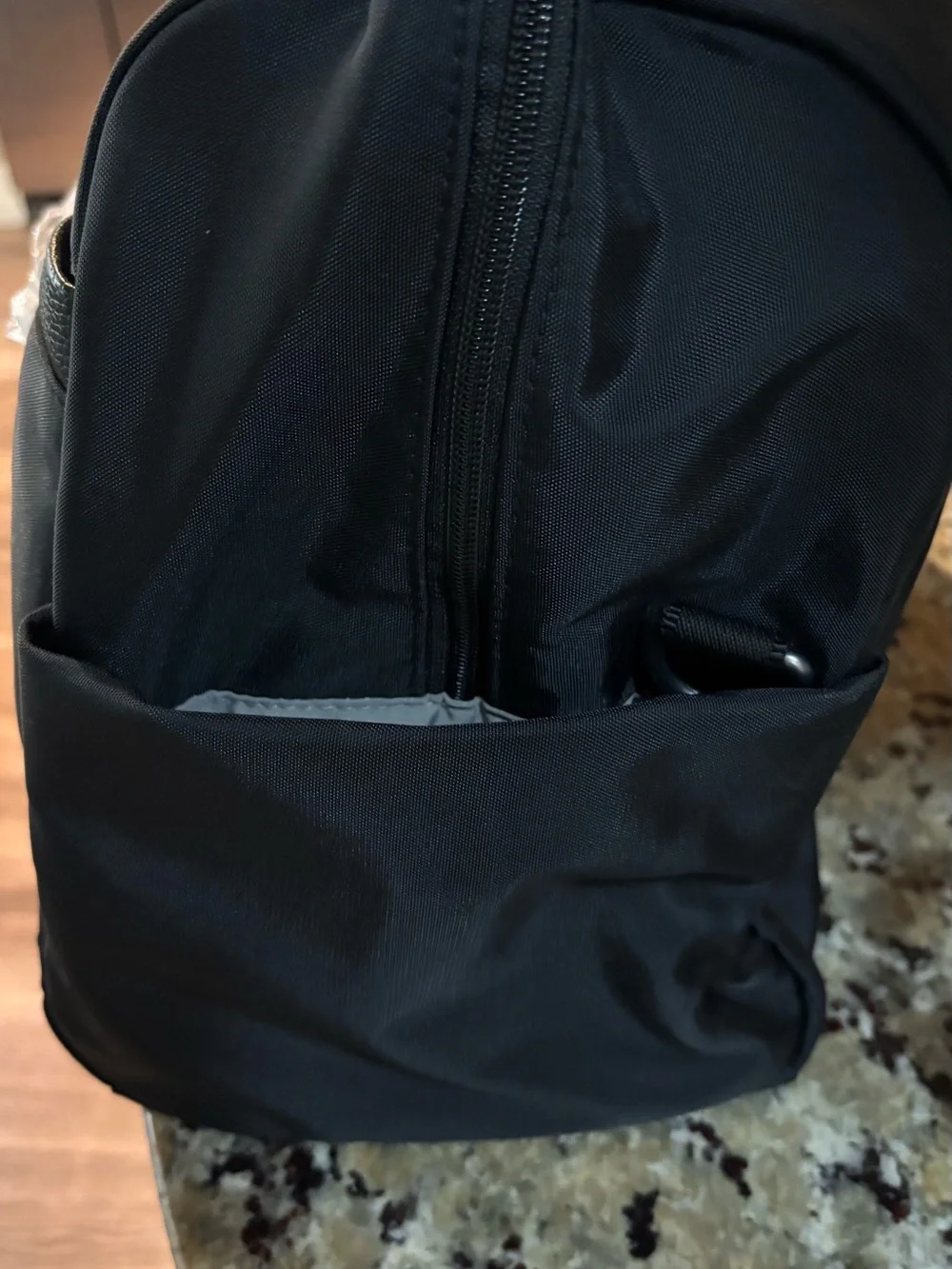Black Men's Duffel Bag with Front Pocket - Travel Weekender